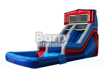 Cheap Price Custom Made Safety Small Inflatable Water Slides With Net BY-WS-021